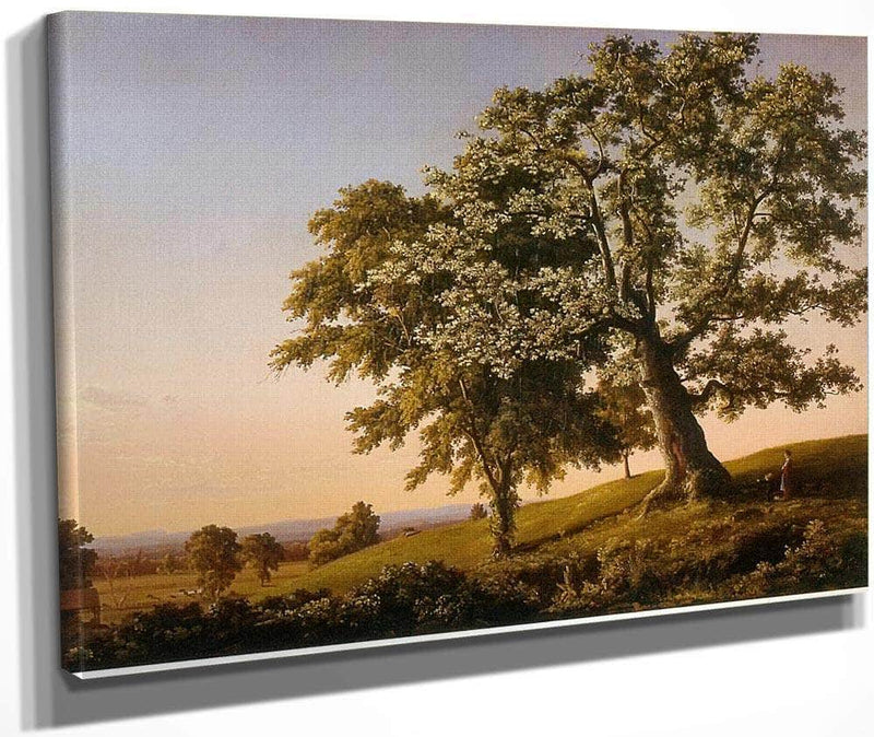 The Charter Oak By Frederic Edwin Church Fine Art Print