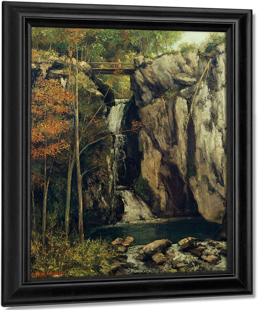 The Chasm At Conches By Jean Desire Gustave Courbet Fine Art Print