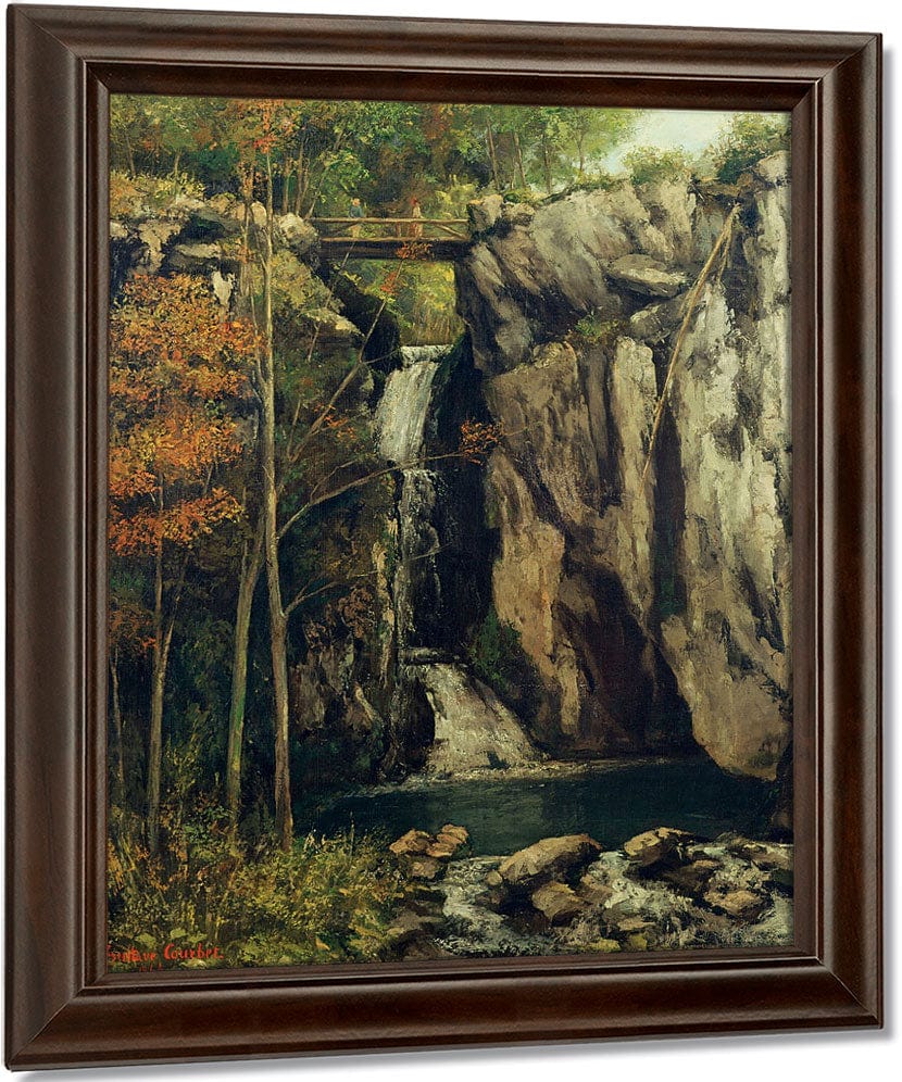 The Chasm At Conches By Jean Desire Gustave Courbet Fine Art Print