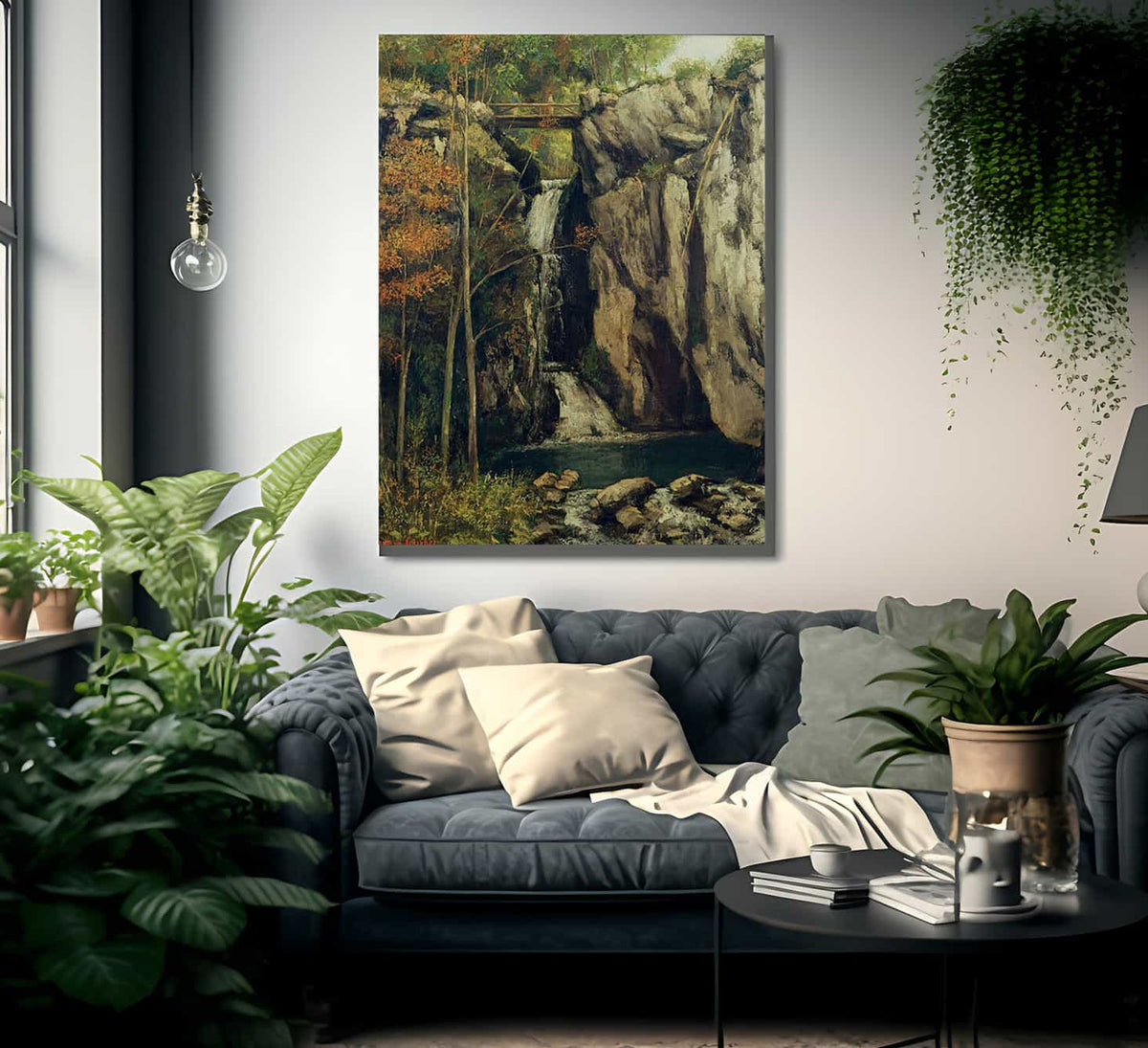 The Chasm At Conches By Jean Desire Gustave Courbet Fine Art Print