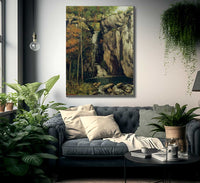 The Chasm At Conches By Jean Desire Gustave Courbet Fine Art Print