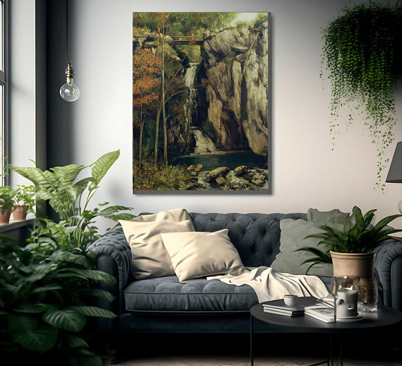 The Chasm At Conches By Jean Desire Gustave Courbet Fine Art Print