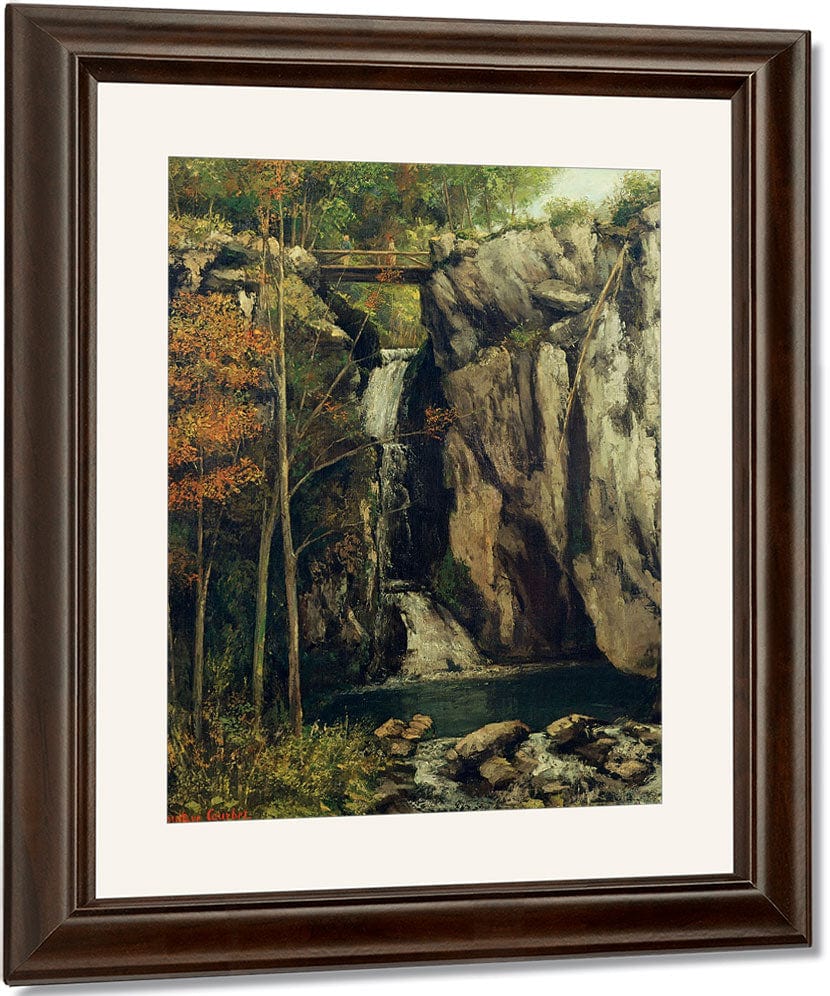 The Chasm At Conches By Jean Desire Gustave Courbet Fine Art Print