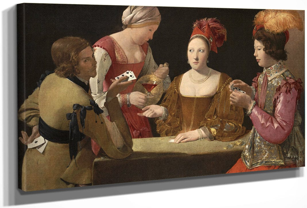 The Cheat With The Ace Of Clubs 1634   Copy By Georges De La Tour Fine Art Print