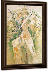 The Cherry Tree Study 1891 44X27Cm Private Collection By Berthe Morisot Fine Art Print