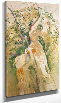 The Cherry Tree Study 1891 44X27Cm Private Collection By Berthe Morisot Fine Art Print