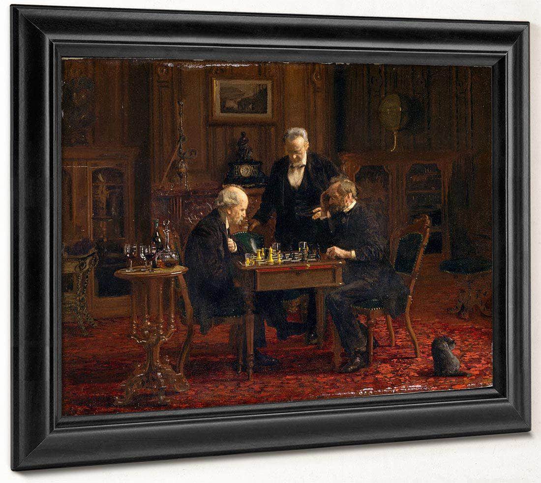 The Chess Players 1876 By Thomas Eakins Fine Art Print