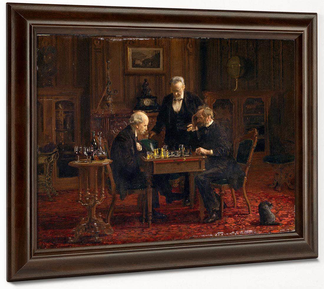 The Chess Players 1876 By Thomas Eakins Fine Art Print