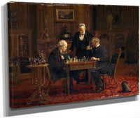 The Chess Players 1876 By Thomas Eakins Fine Art Print