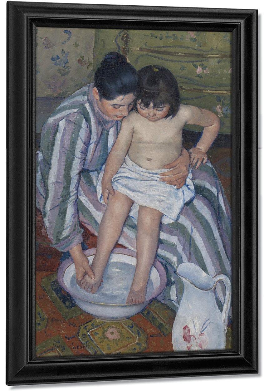 The Child's Bath By Mary Cassatt Fine Art Print
