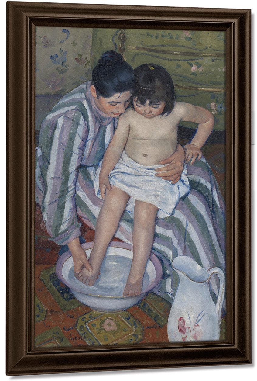 The Child's Bath By Mary Cassatt Fine Art Print