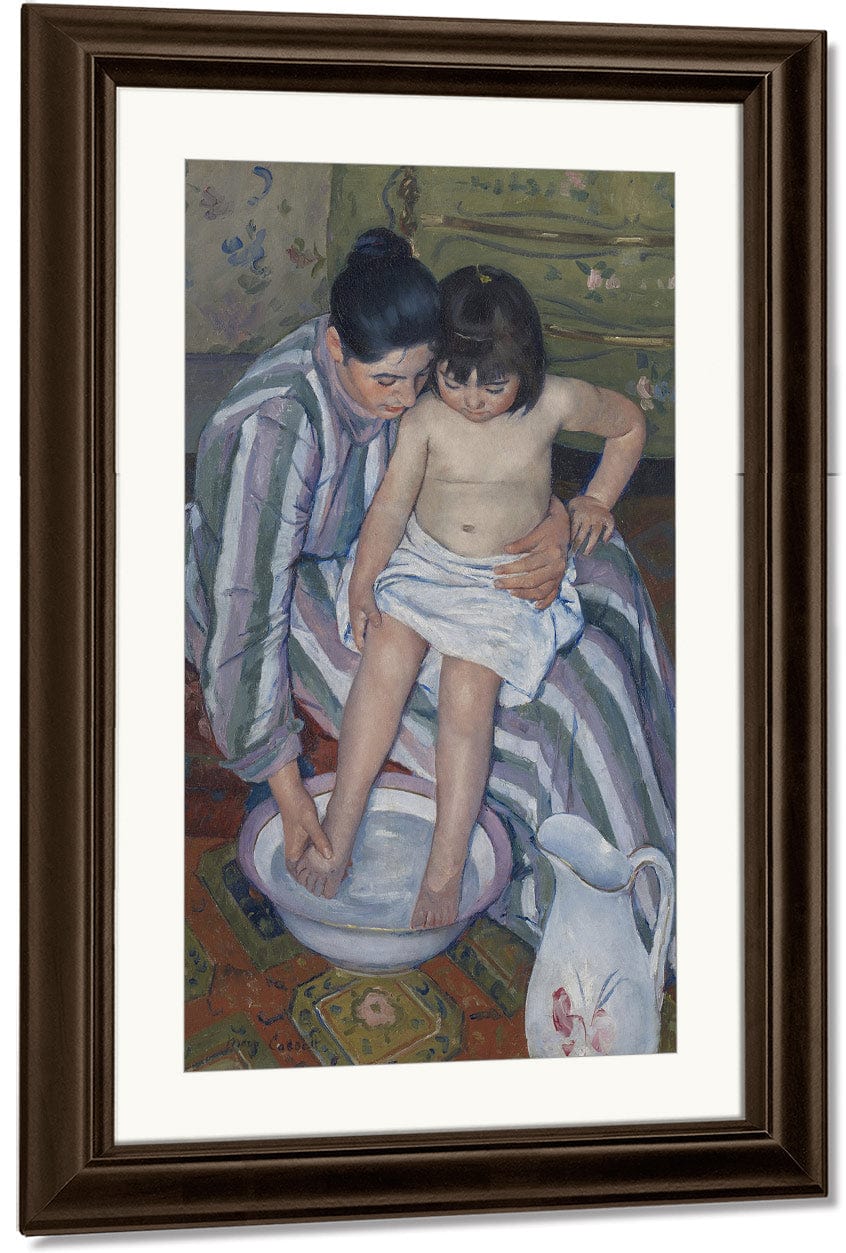 The Child's Bath By Mary Cassatt Fine Art Print