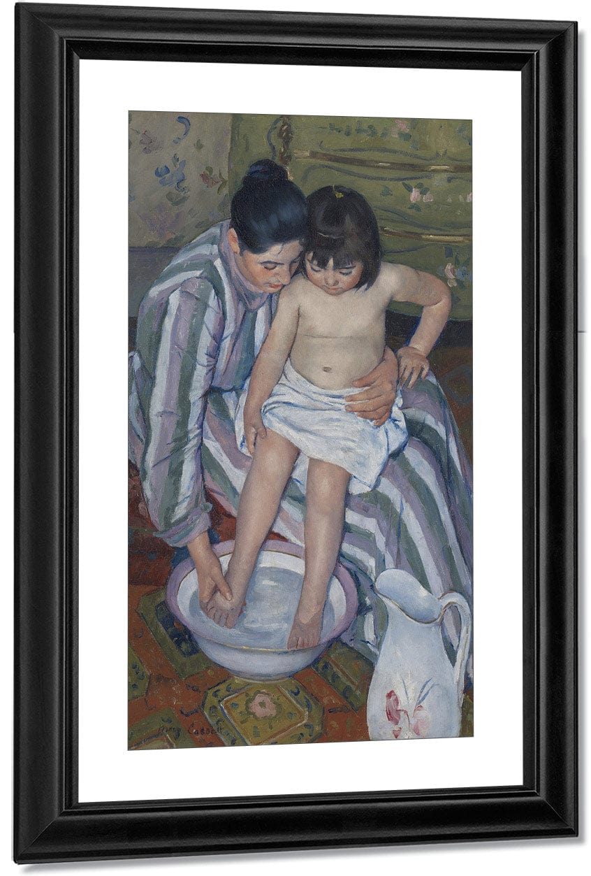 The Child's Bath By Mary Cassatt Fine Art Print
