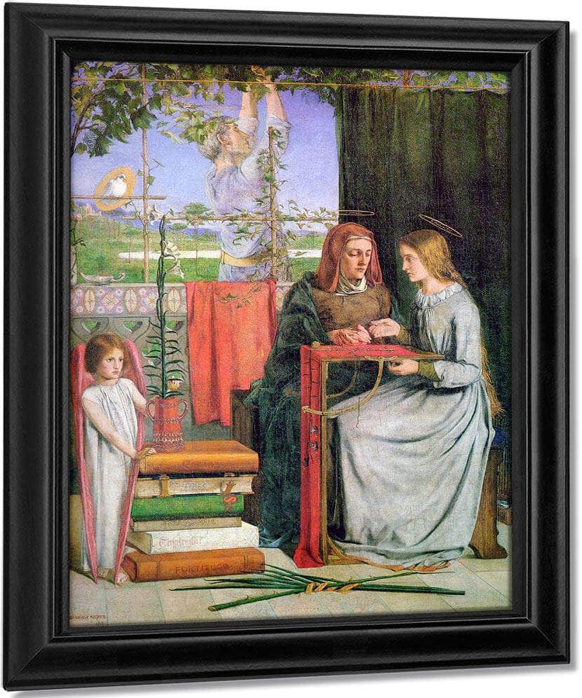 The Childhood Of Mary Virgin 1849 83 2X65 4Cm Tate Britain By Dante Gabriel Rossetti Fine Art Print