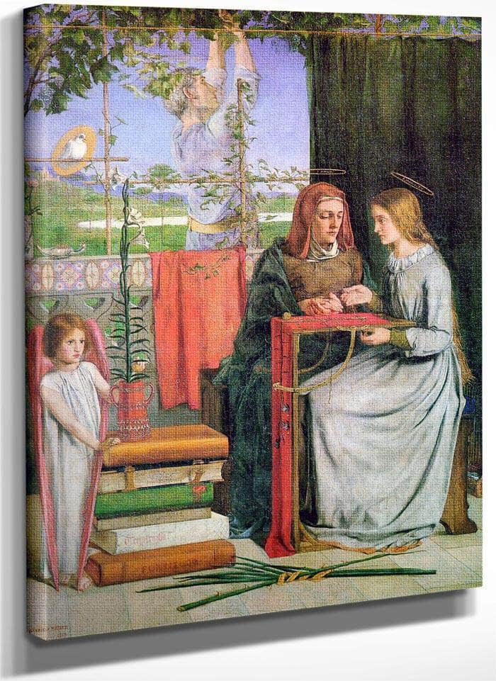 The Childhood Of Mary Virgin 1849 83 2X65 4Cm Tate Britain By Dante Gabriel Rossetti Fine Art Print