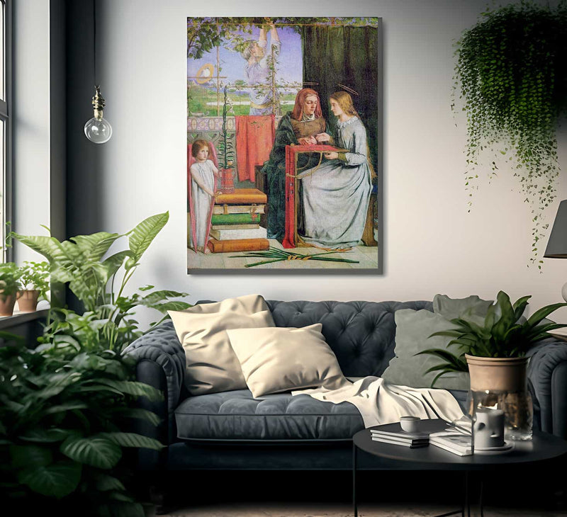 The Childhood Of Mary Virgin 1849 83 2X65 4Cm Tate Britain By Dante Gabriel Rossetti Fine Art Print