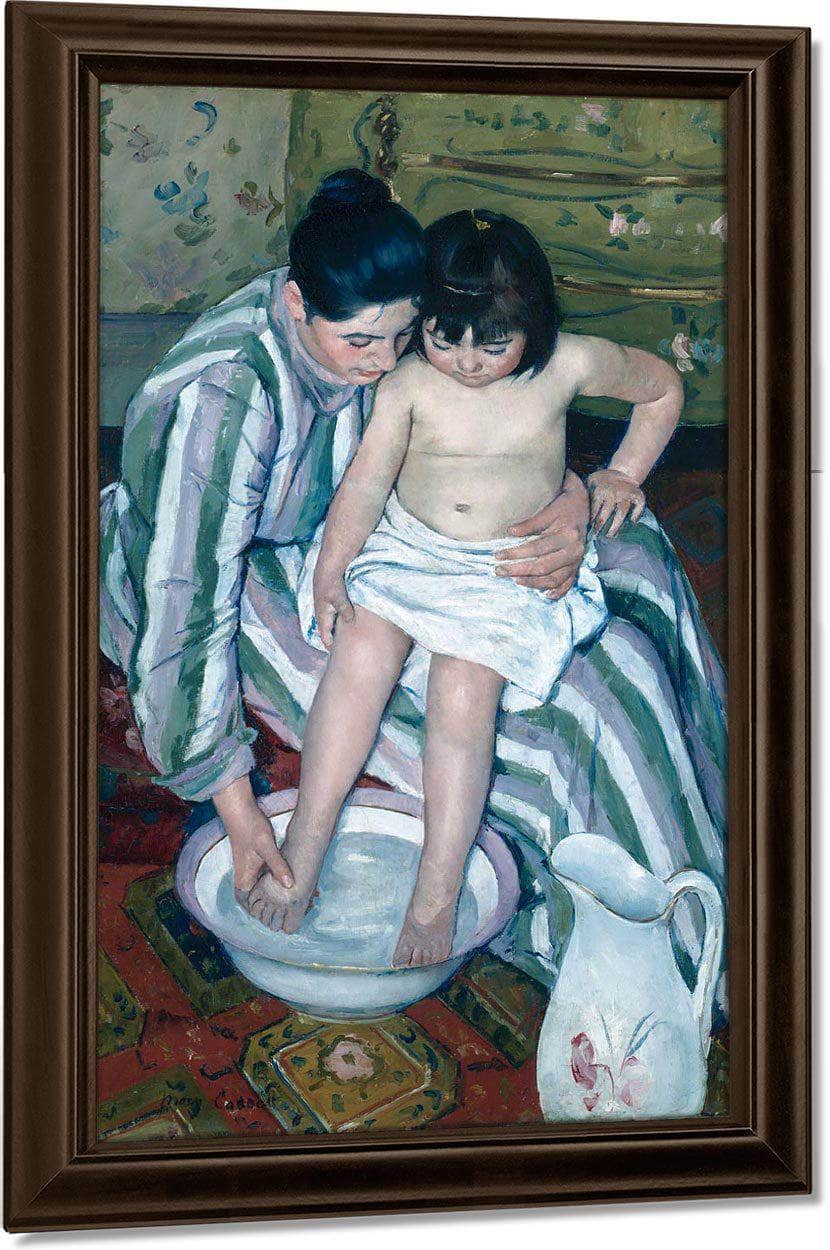 The Childs Bath By Cassatt Mary Fine Art Print