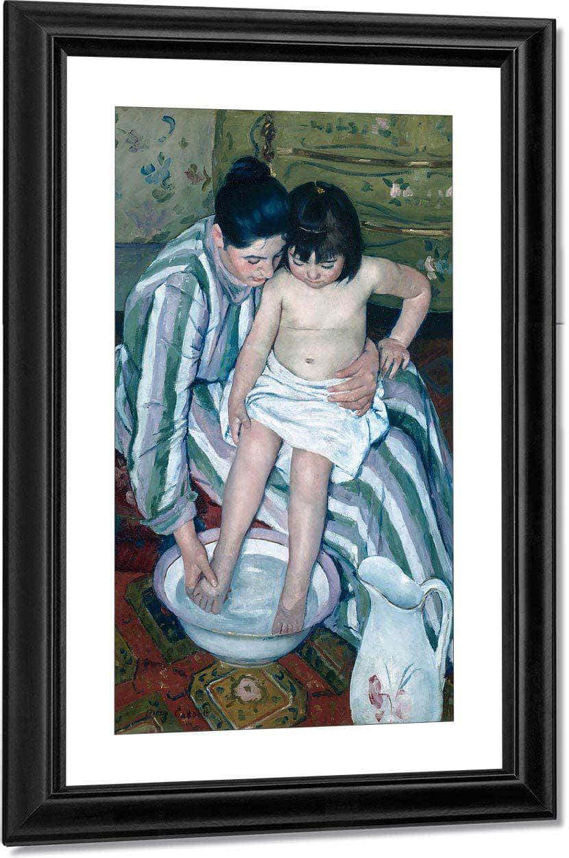 The Childs Bath By Cassatt Mary Fine Art Print