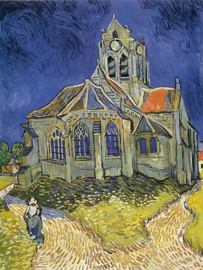 The Church At Auvers By Vincent Van Gogh Fine Art Print