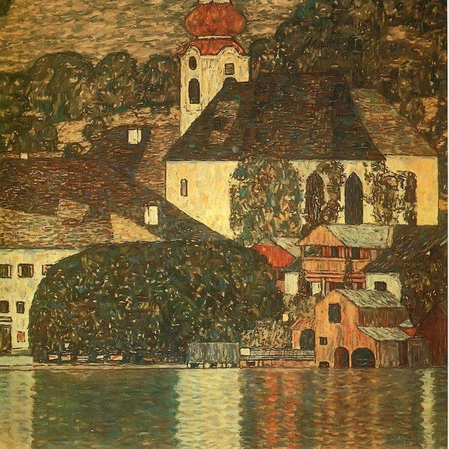 The Church At Unterach On The Attersee By Gustav Klimt Fine Art Print