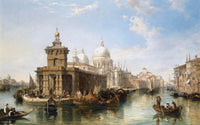 The Church Of Salute Venice Painting Edward Pritchett Canvas Art Fine Art Print