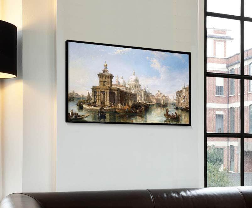 The Church Of Salute Venice Painting Edward Pritchett Canvas Art Fine Art Print