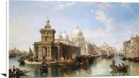The Church Of Salute Venice Painting Edward Pritchett Canvas Art Fine Art Print
