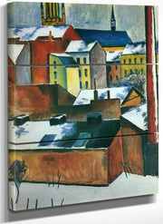 The Church Of St Mary In Bonn Covered With Snow By August Macke Fine Art Print