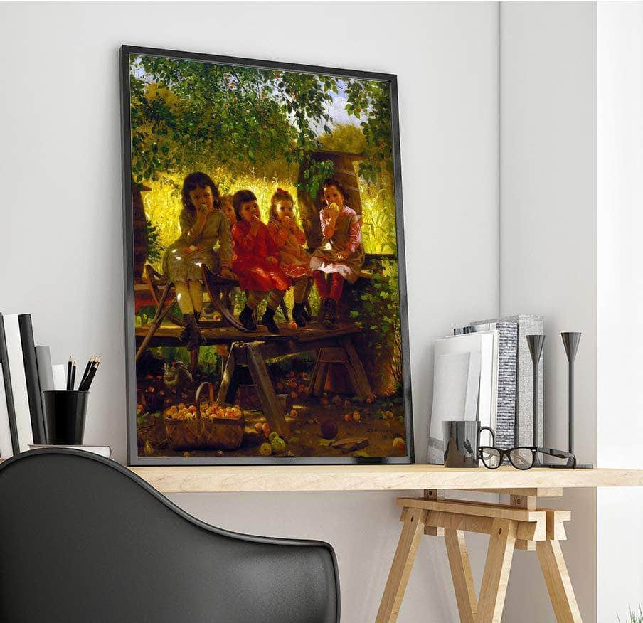 The Cider Mill Painting John George Brown Canvas Art Fine Art Print