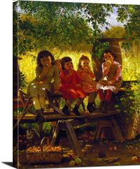 The Cider Mill Painting John George Brown Canvas Art Fine Art Print