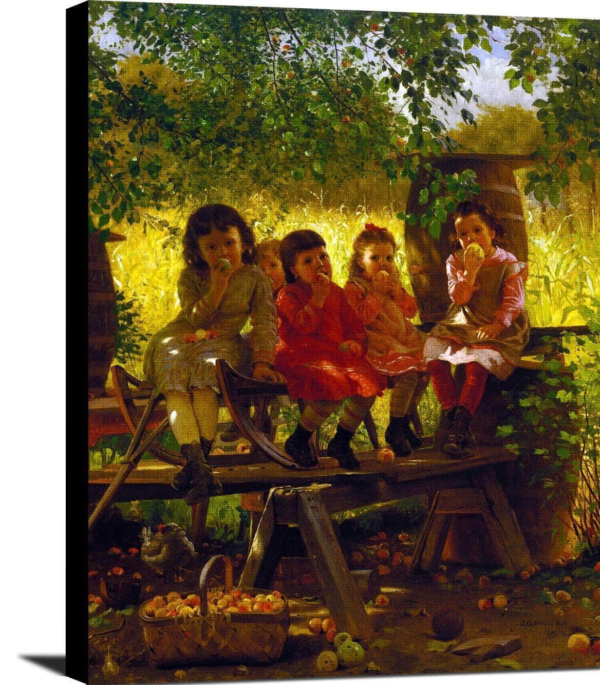 The Cider Mill Painting John George Brown Canvas Art Fine Art Print