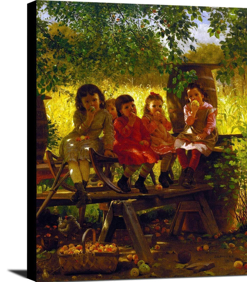 The Cider Mill Painting John George Brown Canvas Art Fine Art Print