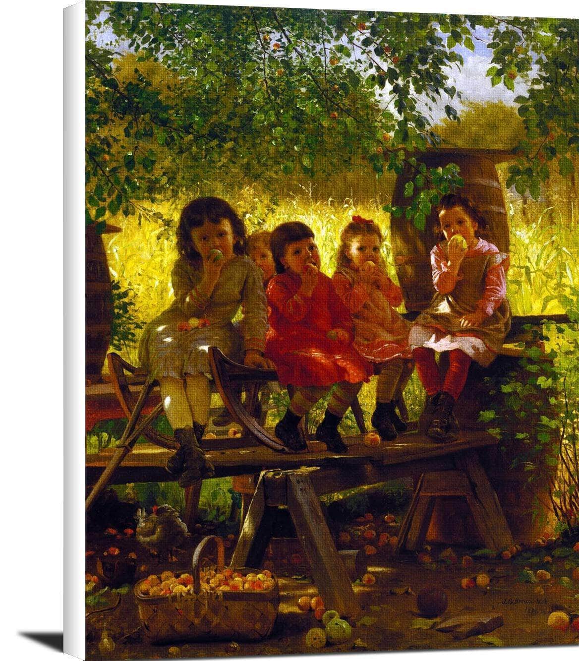 The Cider Mill Painting John George Brown Canvas Art Fine Art Print