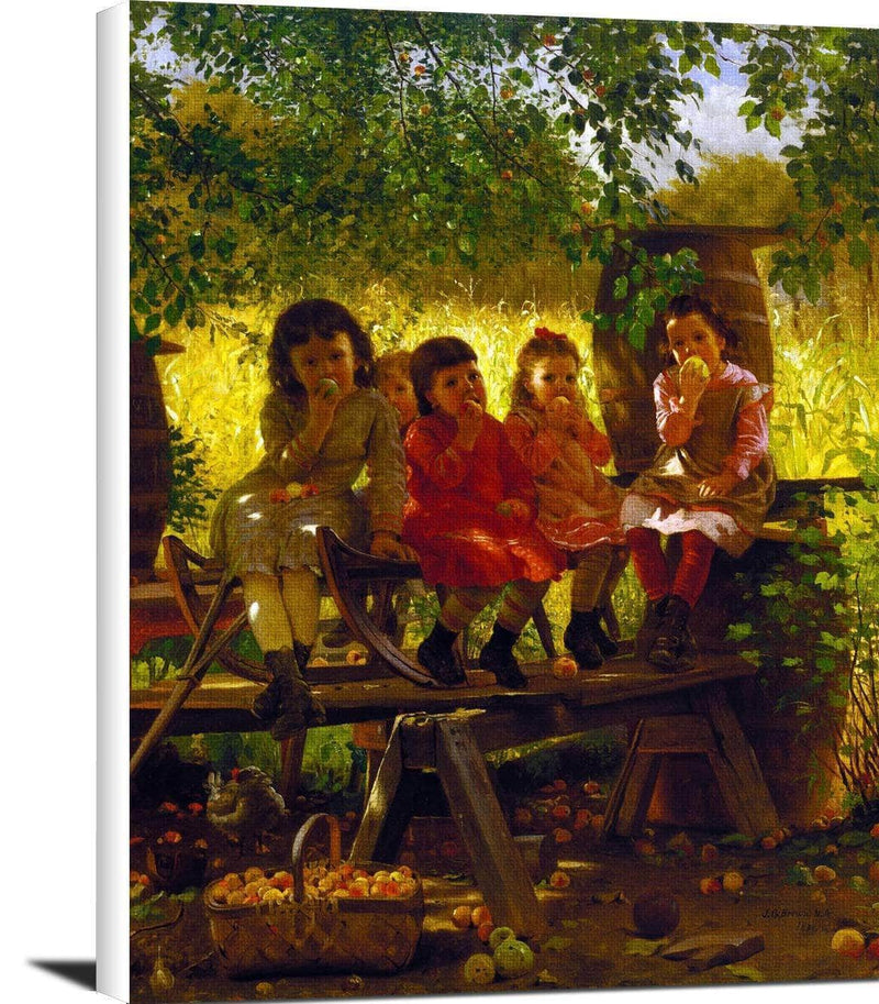 The Cider Mill Painting John George Brown Canvas Art Fine Art Print