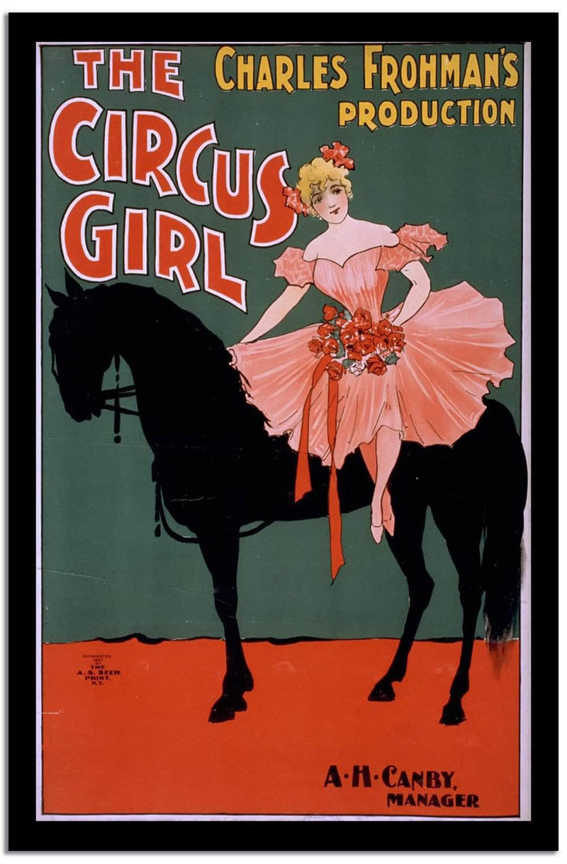 The Circus Girl  Vintage Circus Postera Fine Art Print