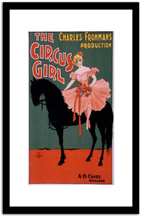 The Circus Girl  Vintage Circus Postera Fine Art Print