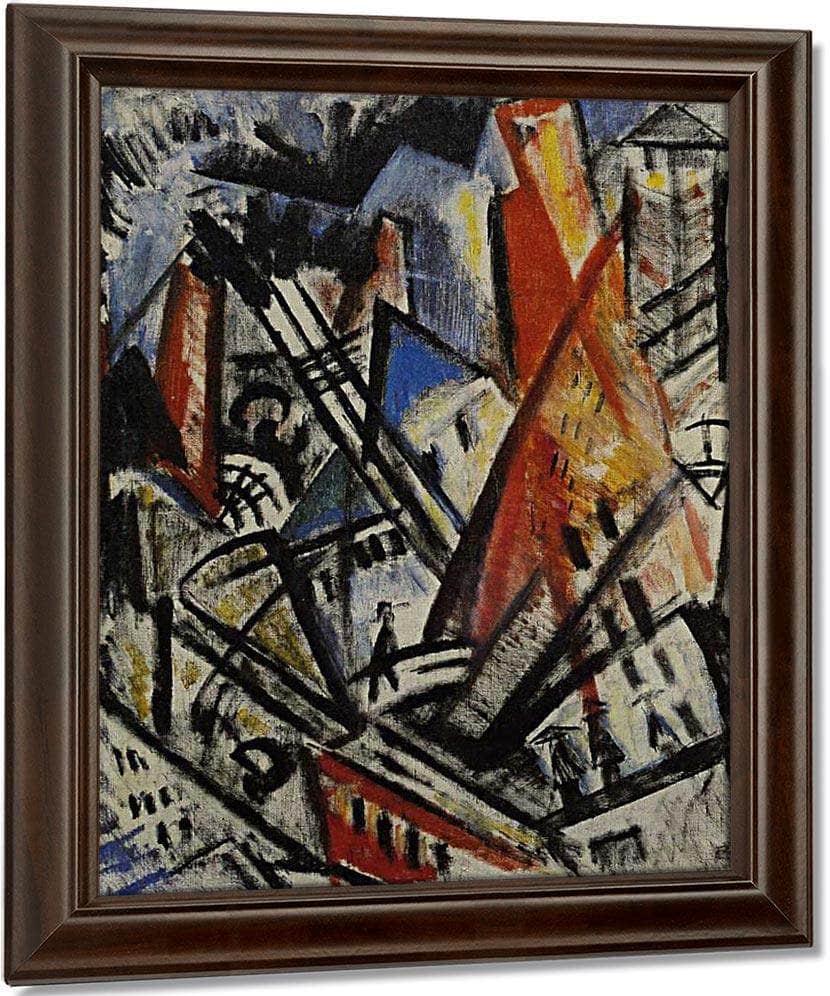 The City 1914 By Olga Rozanova Fine Art Print