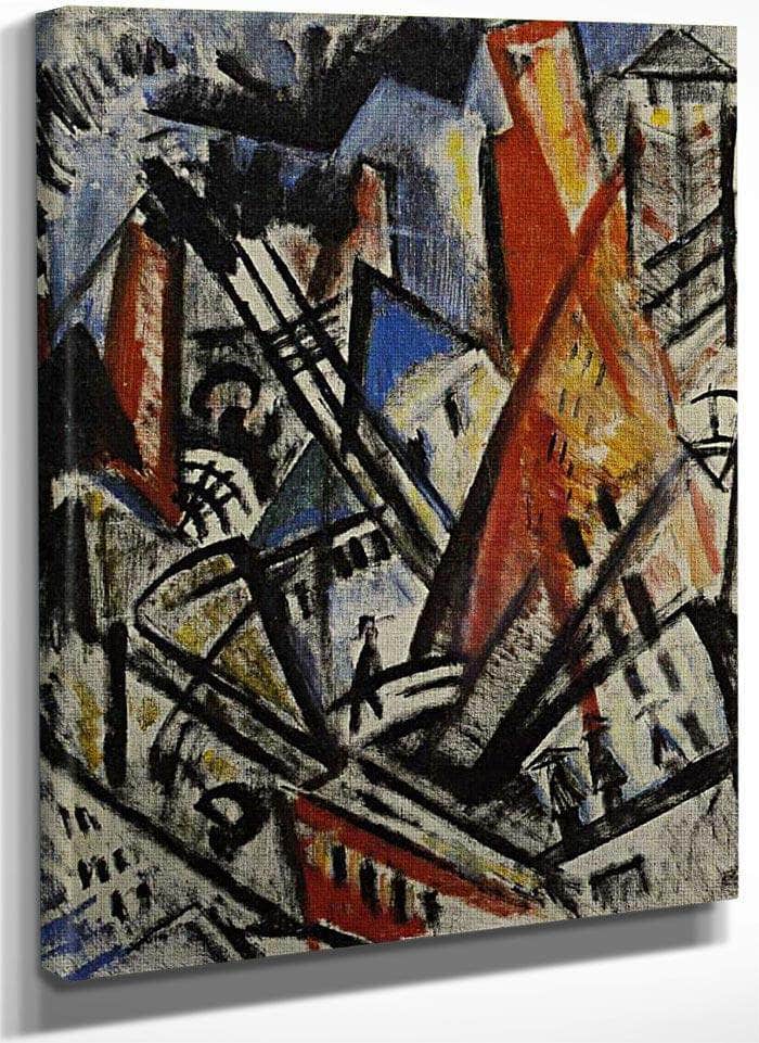 The City 1914 By Olga Rozanova Fine Art Print