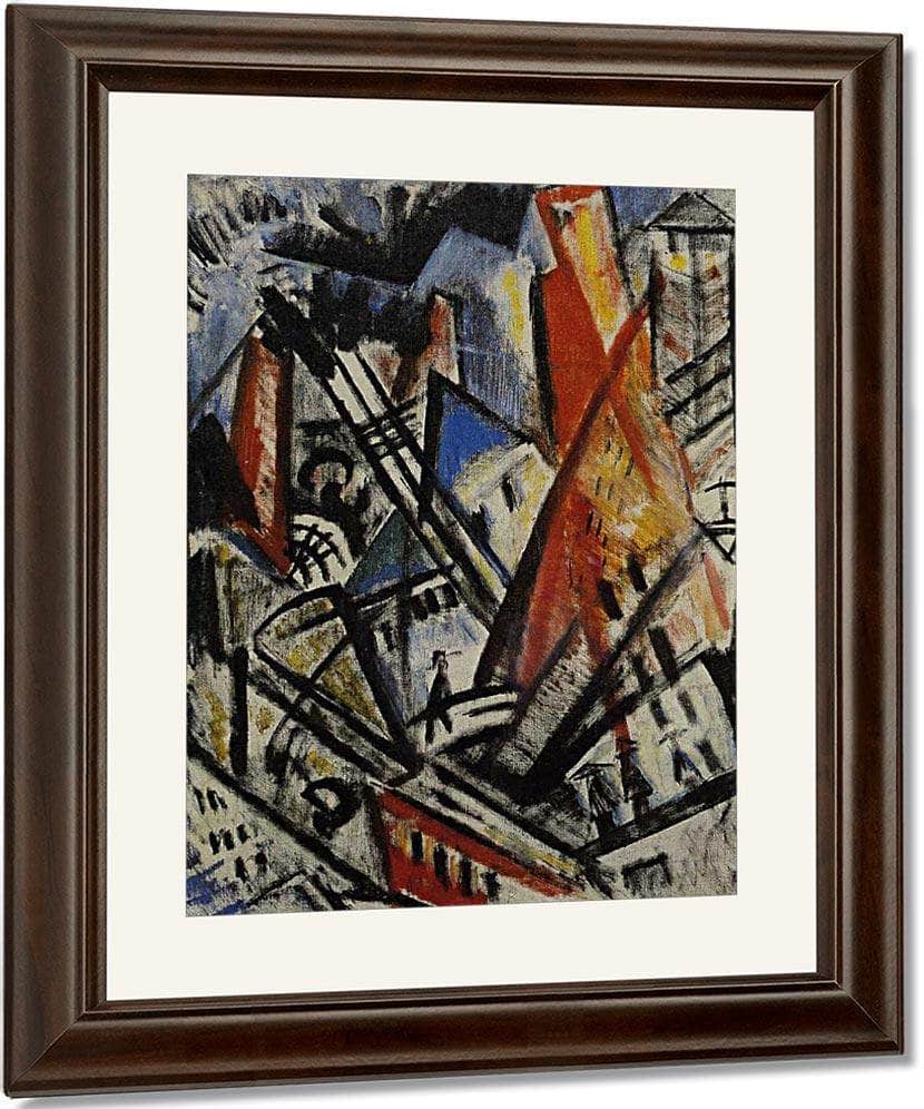 The City 1914 By Olga Rozanova Fine Art Print