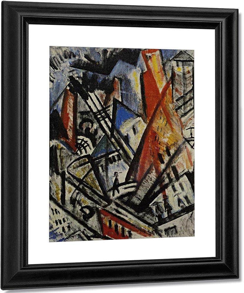 The City 1914 By Olga Rozanova Fine Art Print