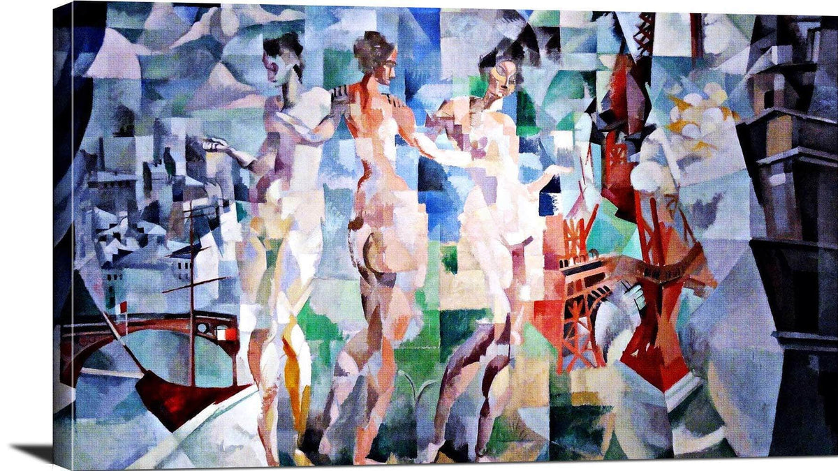 The City Of Paris Painting Robert Delaunay Canvas Art Fine Art Print