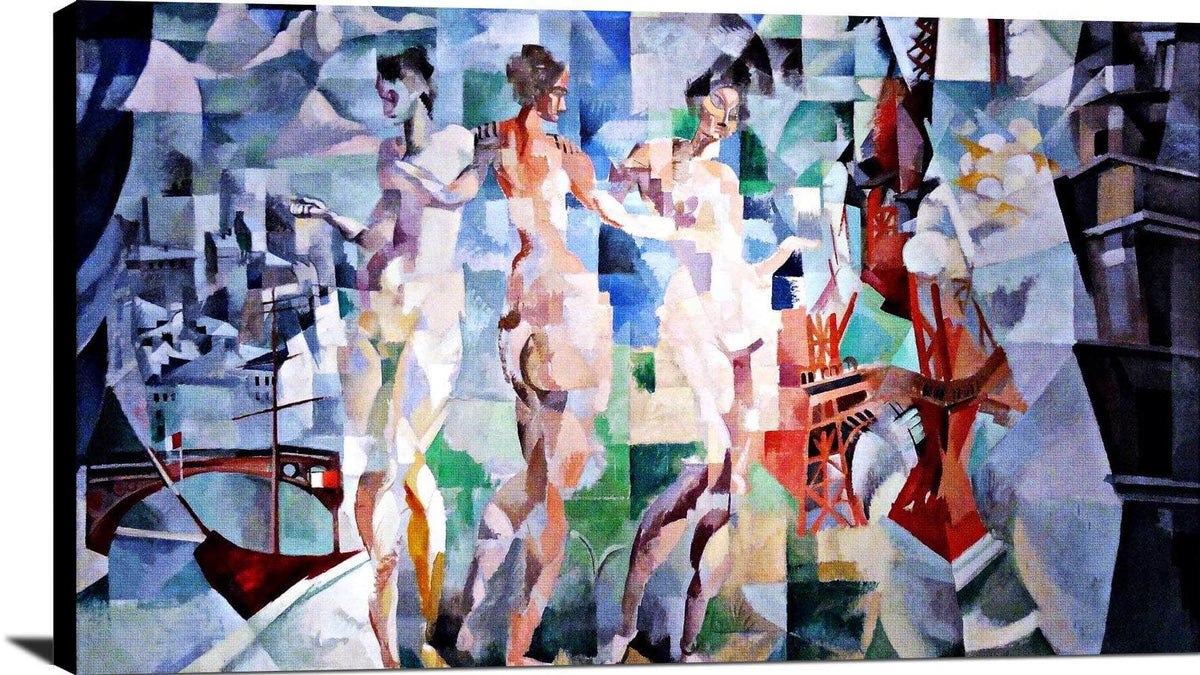 The City Of Paris Painting Robert Delaunay Canvas Art Fine Art Print