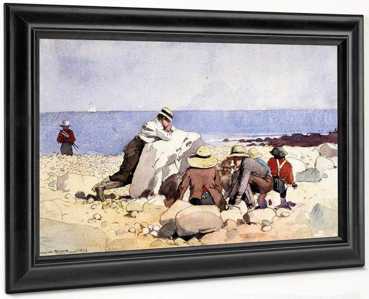 The Clam Bake By Winslow Homer Fine Art Print