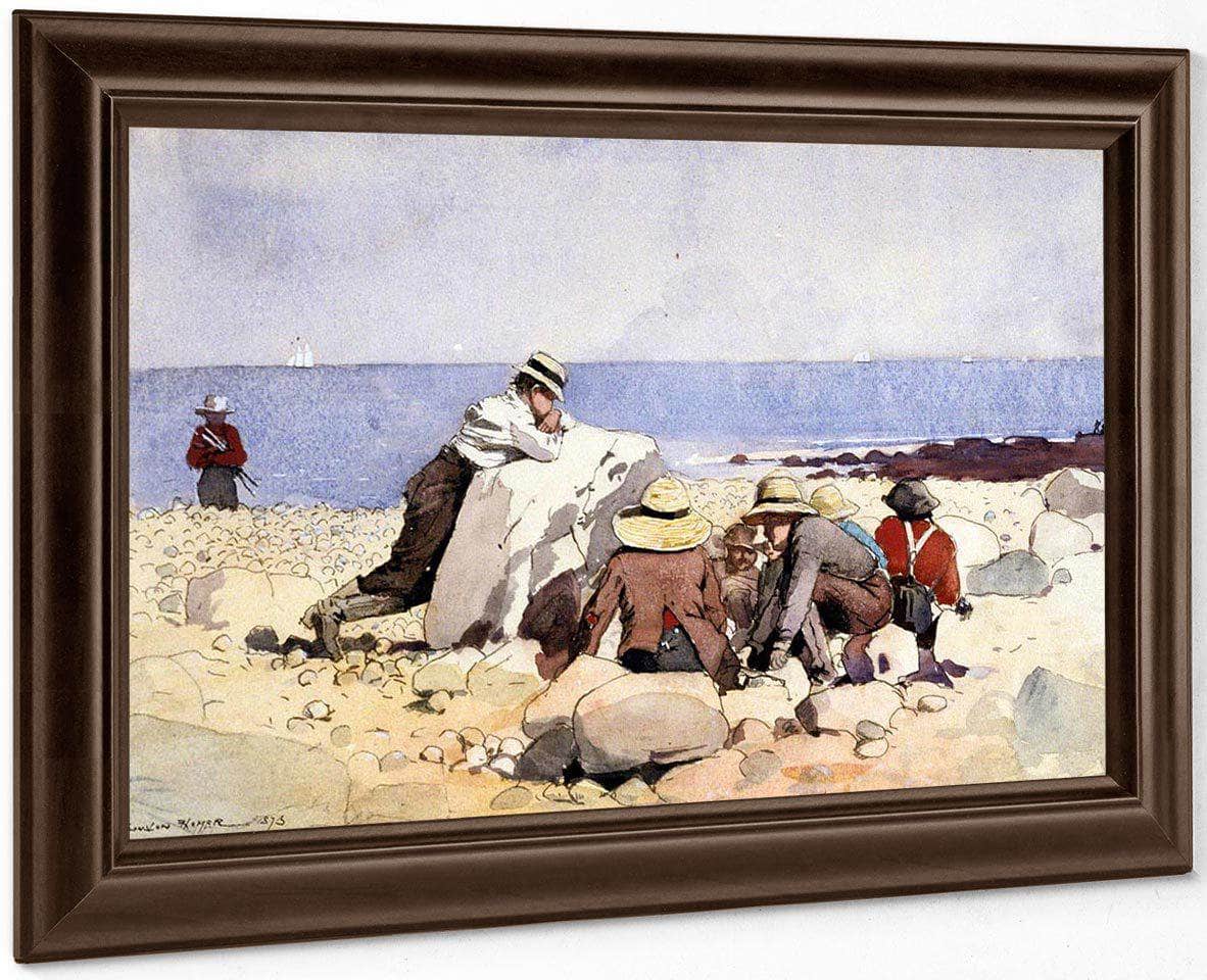 The Clam Bake By Winslow Homer Fine Art Print
