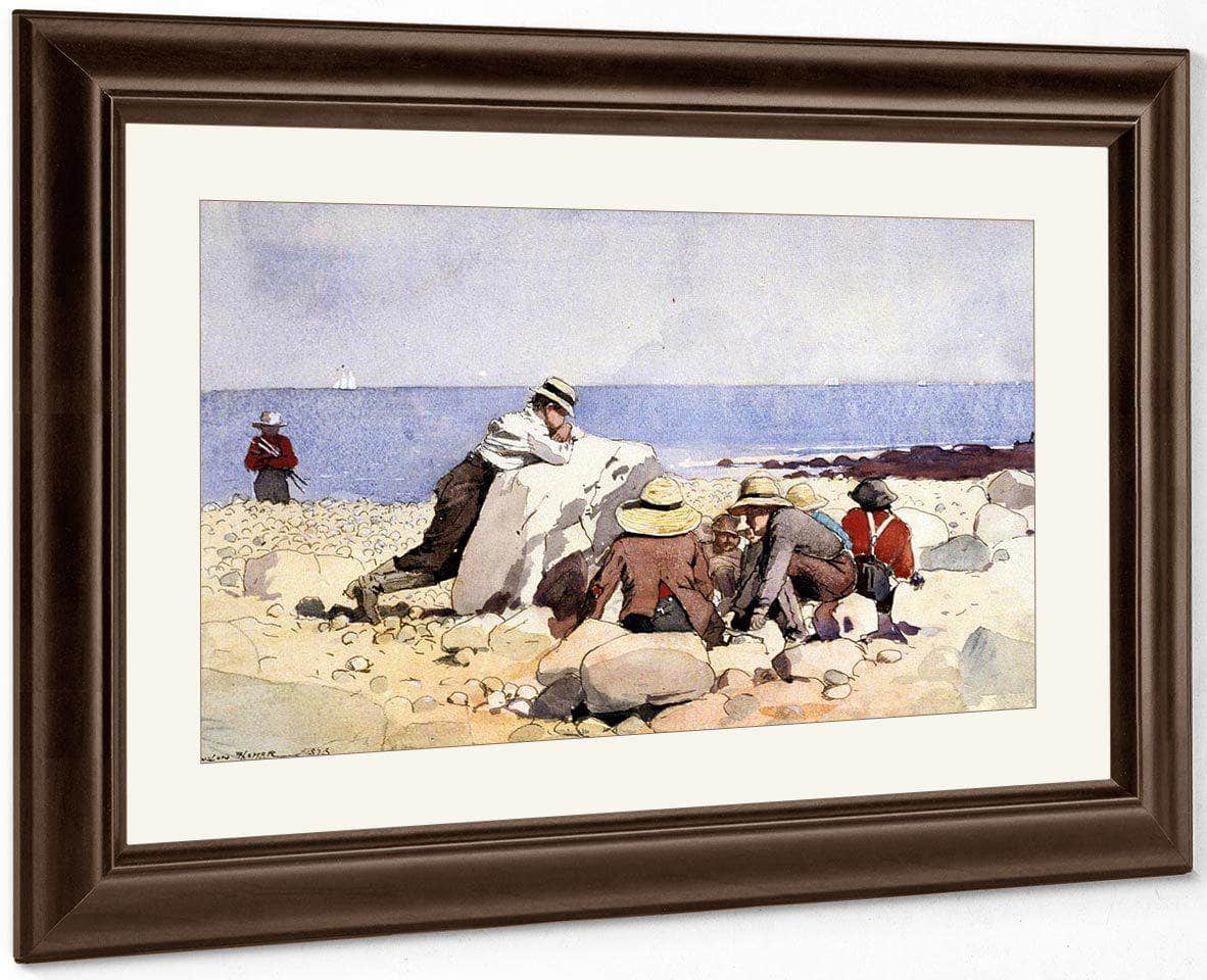 The Clam Bake By Winslow Homer Fine Art Print