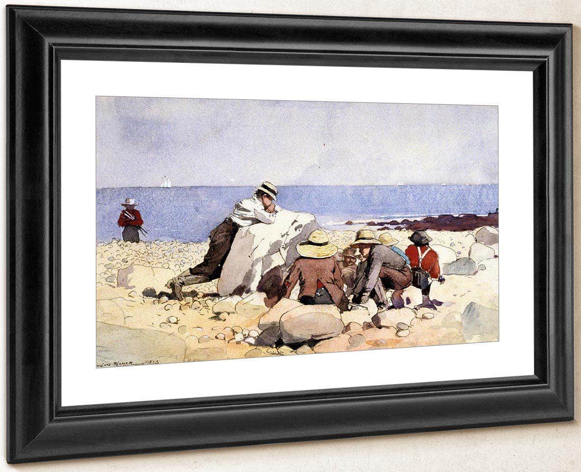 The Clam Bake By Winslow Homer Fine Art Print