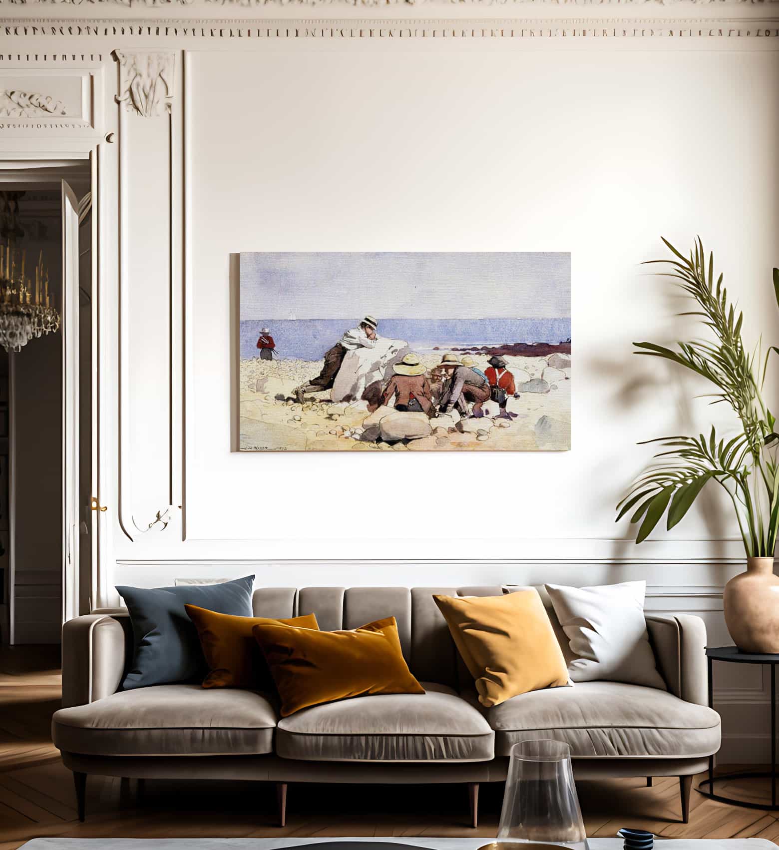The Clam Bake By Winslow Homer Fine Art Print