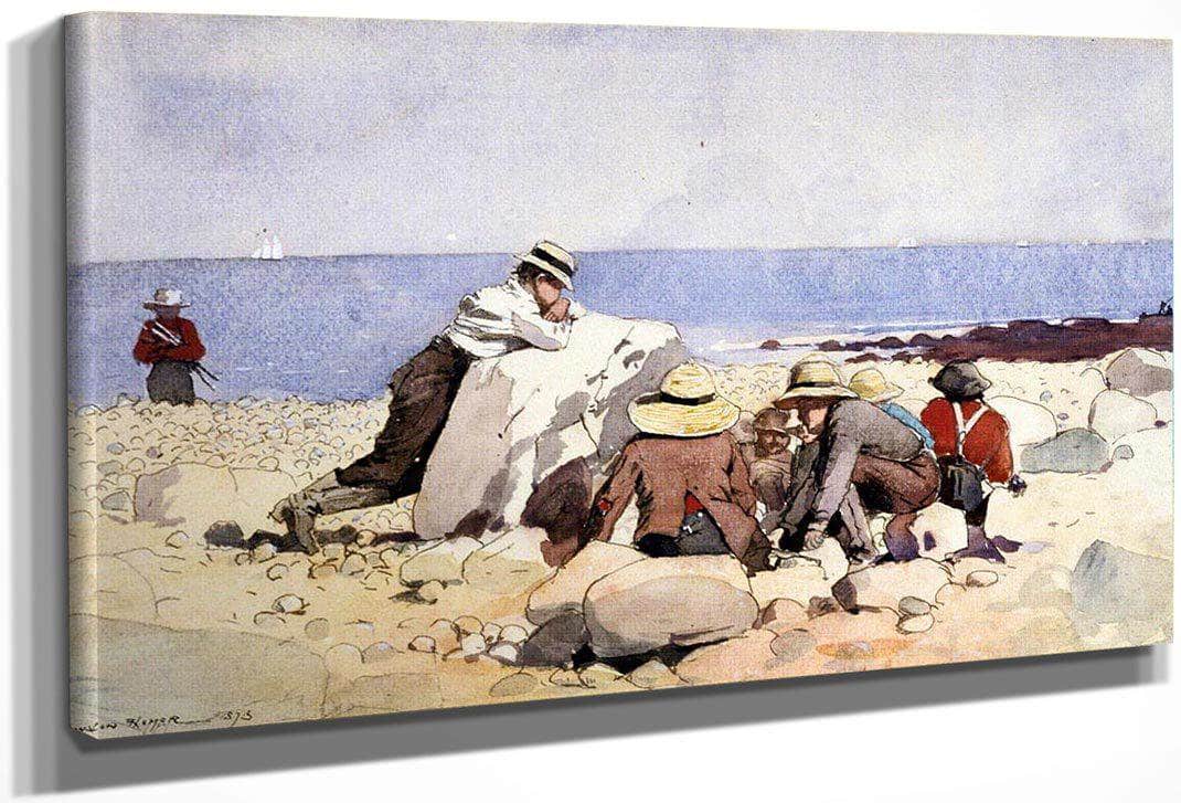 The Clam Bake By Winslow Homer Fine Art Print