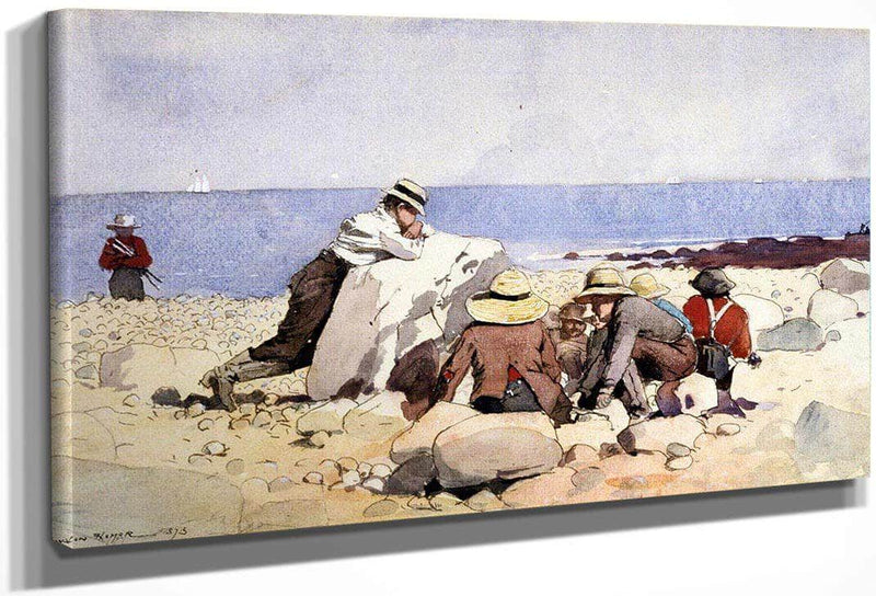 The Clam Bake By Winslow Homer Fine Art Print
