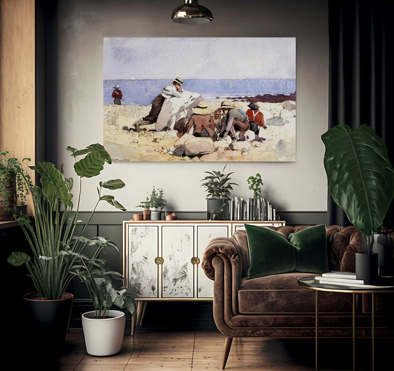 The Clam Bake By Winslow Homer Fine Art Print